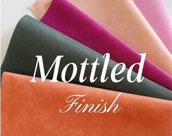Mottled Wallfower Brightly coloured Aida. 5 pretty Aidas in Oranges, Pinks and Green. 14/16/18/22 and 25 Count.