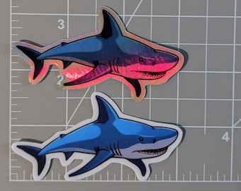 Its a Shark Sticker | Holographic Sticker | Cool Cute shark | Ocean sticker | hydroflask sticker | notebook sticker |