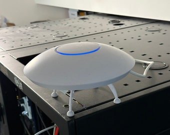 UFO-Inspired Ubiquiti Access Point Holder: Elevate Your Wi-Fi Experience! | 3d printed stand | Aliens | Funny tech gifts | WIFI holder AP