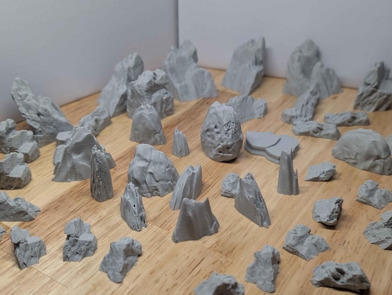 D&D General Rocks, Stones and Boulders Accessories Bundle Tabletop Board Game and DND Accessories Bundle | Dungeons and Dragons D20