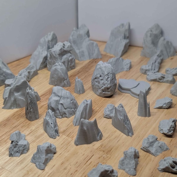 D&D General Rocks, Stones and Boulders Accessories Bundle Tabletop Board Game and DND Accessories Bundle | Dungeons and Dragons D20