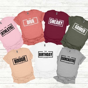 Funny Cousin Crew T-shirt, Custom Family Group Shirt, Cousin Crew Sweatshirts, Cousin Party Hoodie, Matching Cousin Shirts, Cousins Birthday