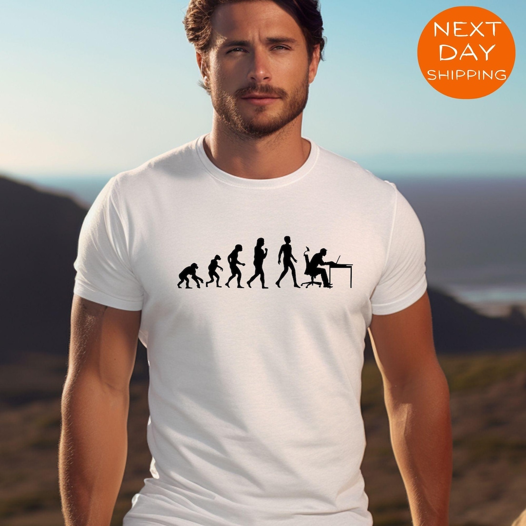 Evolution Gamer Shirt, Funny Computer Tee, Programmer T-shirt, Office ...