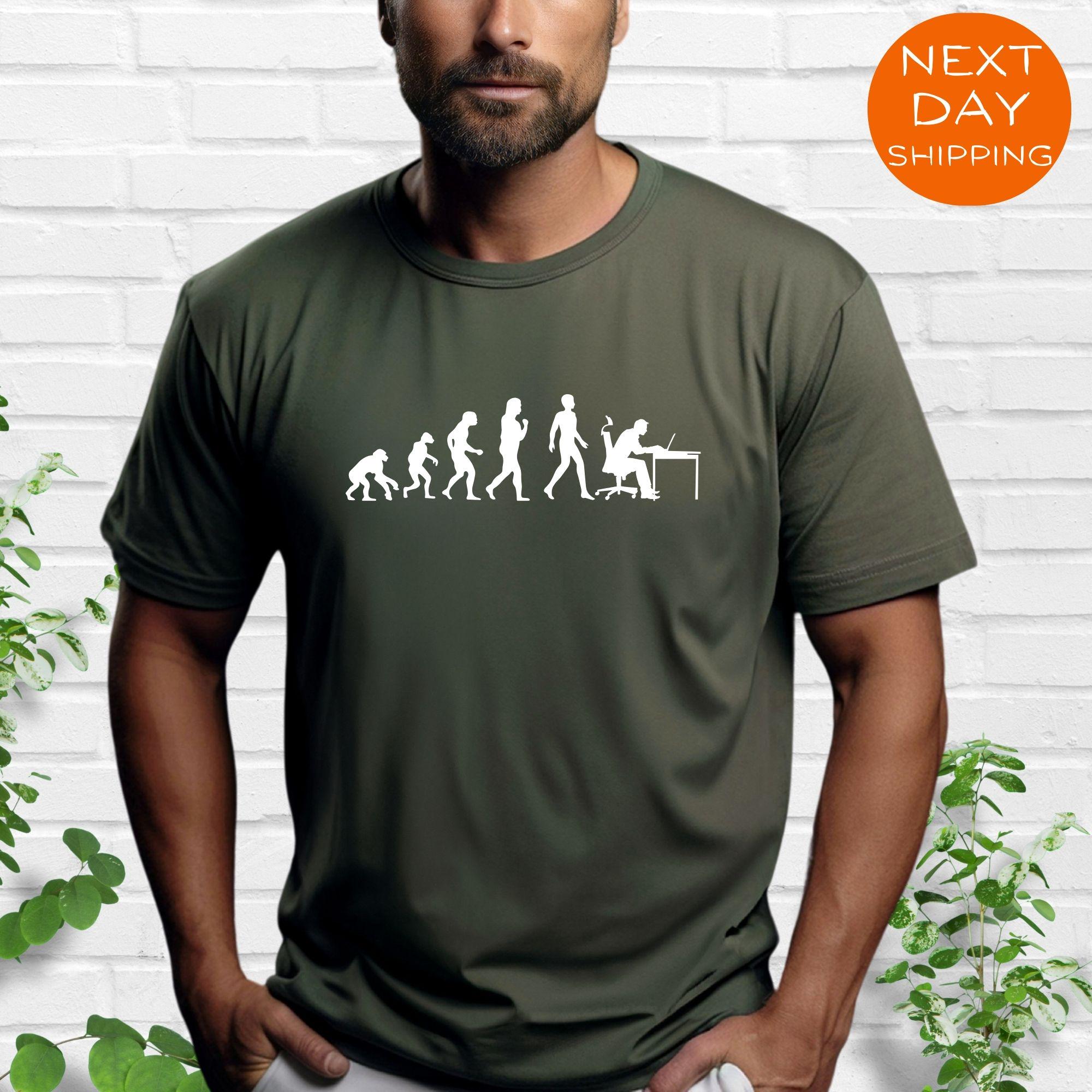 Evolution Gamer Shirt, Funny Computer Tee, Programmer T-shirt, Office ...
