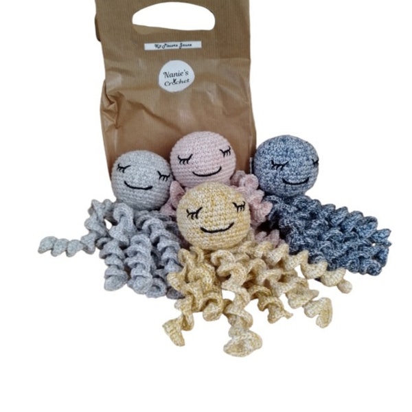 Kit pieuvre au crochet doudou pour bébé prématurés