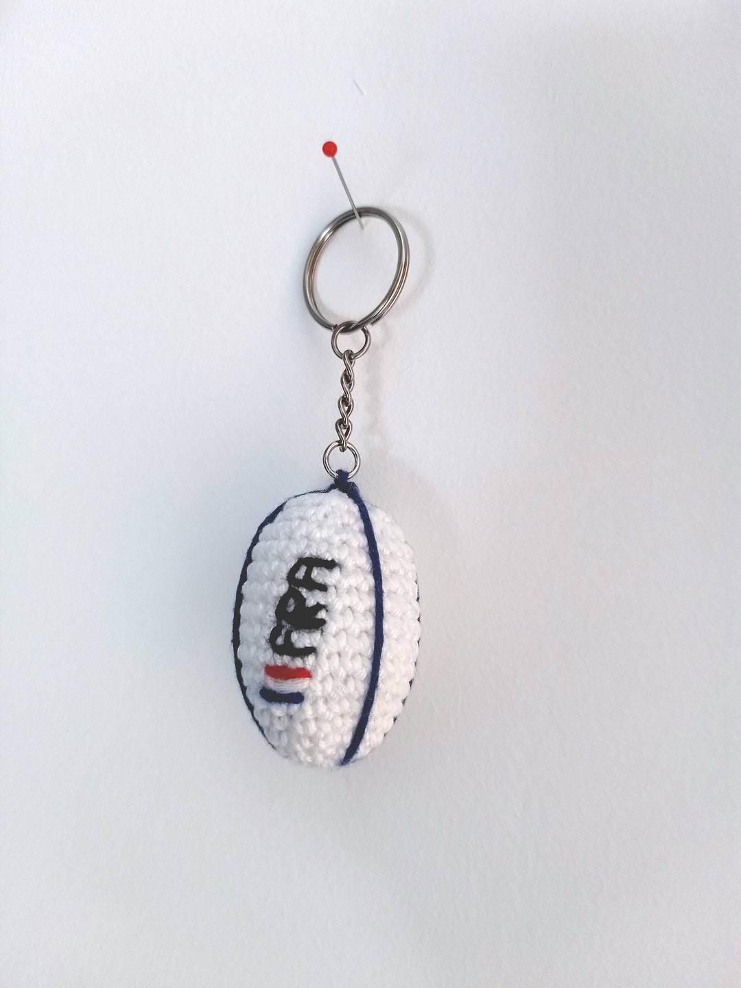 Rugby Ball Key Ring Crochet Rugby Ball Crochet Key Ring Etsy