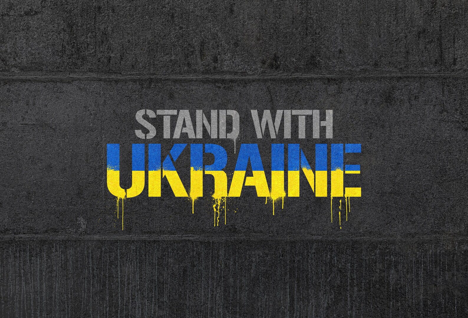 Stand With Ukraine Wallpaper Ukrainian Flag War in Ukraine Etsy