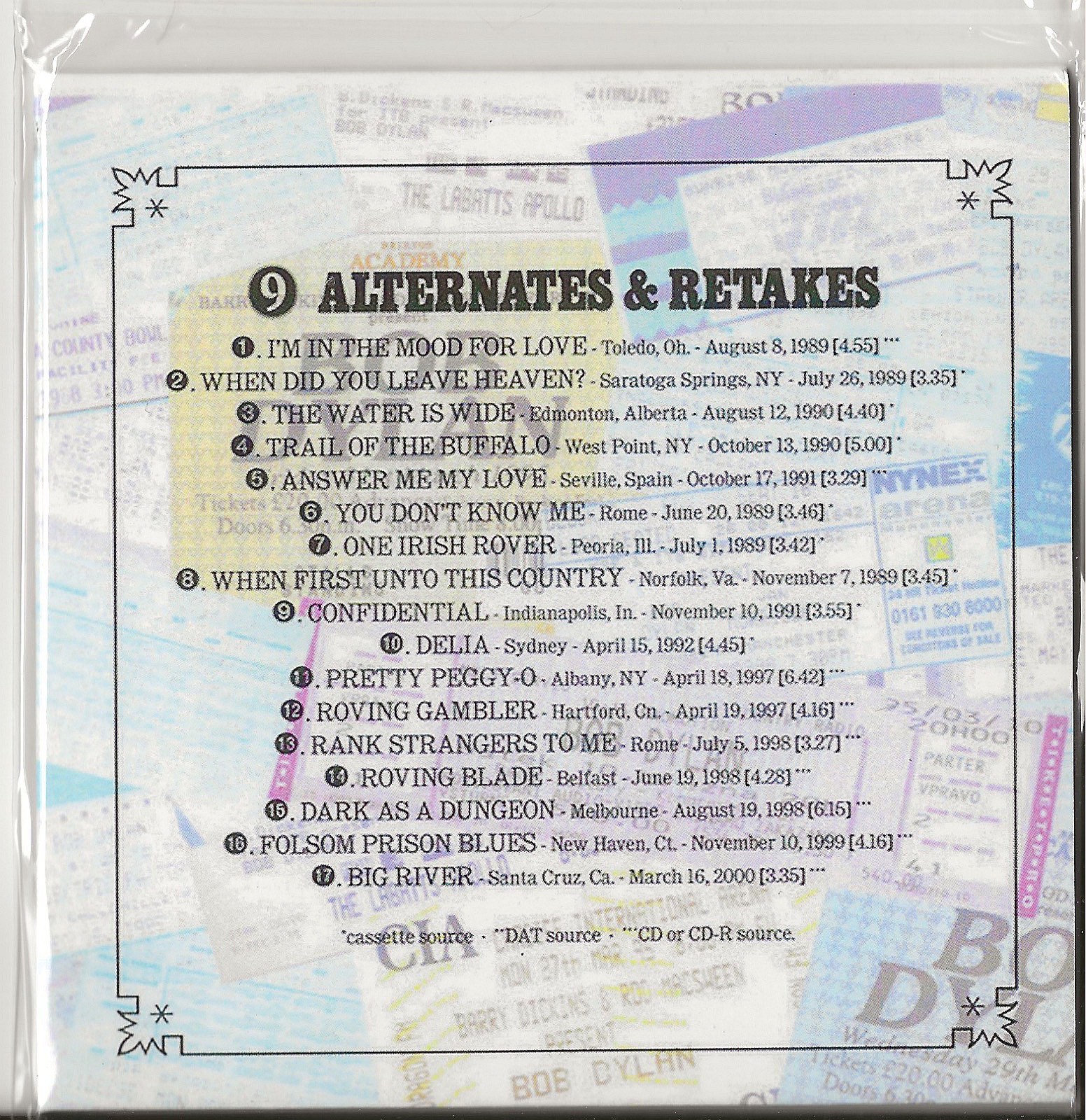 洋楽 Bob  Dylan - The Genuine NET Covers 9CD NET Covers Revisited 1988-2000 [Upgrade] : r/bobdylan