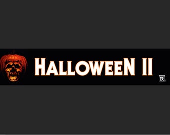 Halloween 2 (1981) - Movie Theater Banner / Mylar Vers - 5x25 or 2.5x11.5