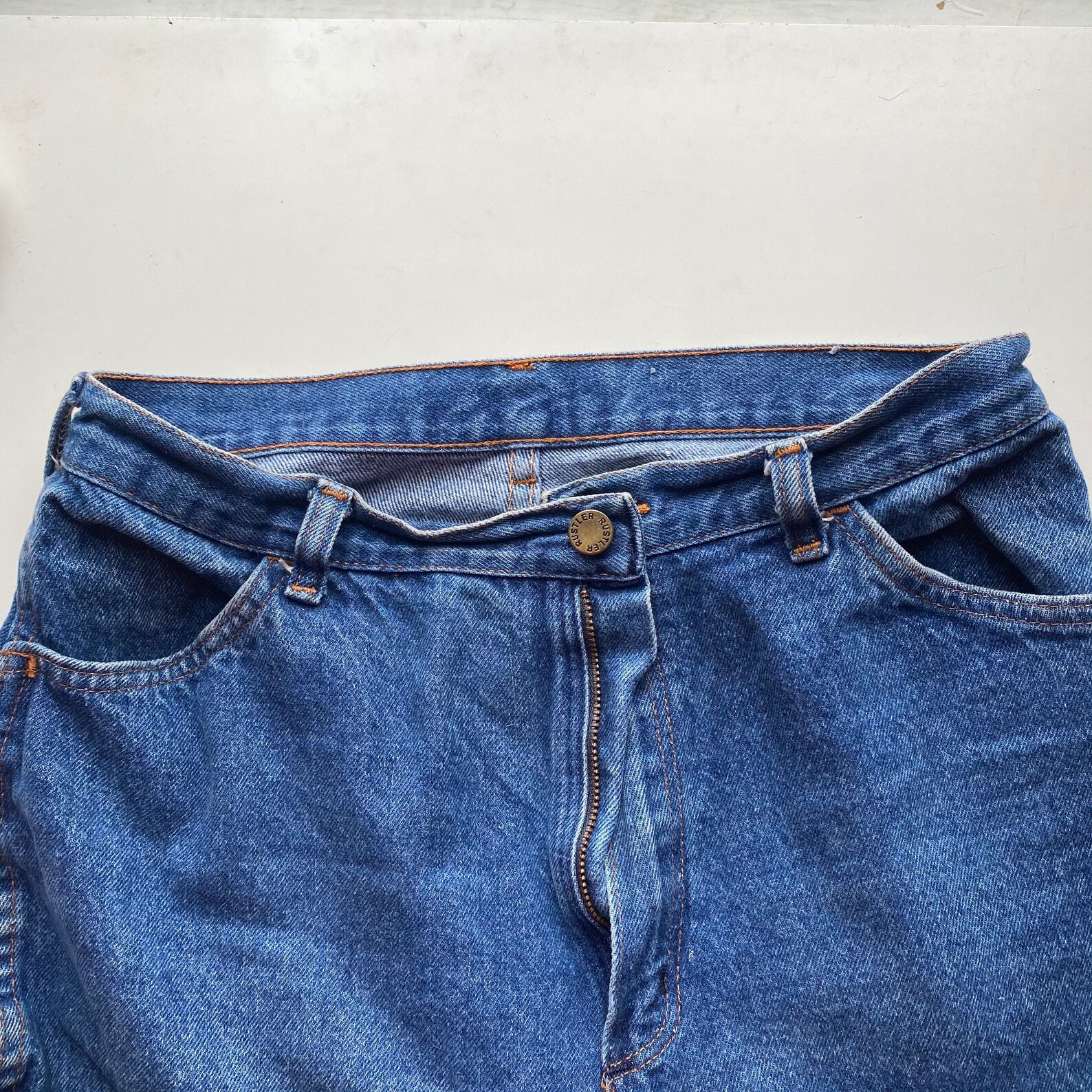Vintage Rustler Blue Jeans | Etsy