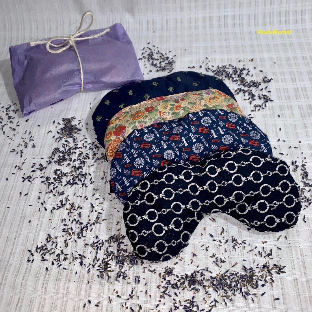 100 Cotton Hand Made Relaxation Yoga Eye Masks LAVENDER Non Etsy