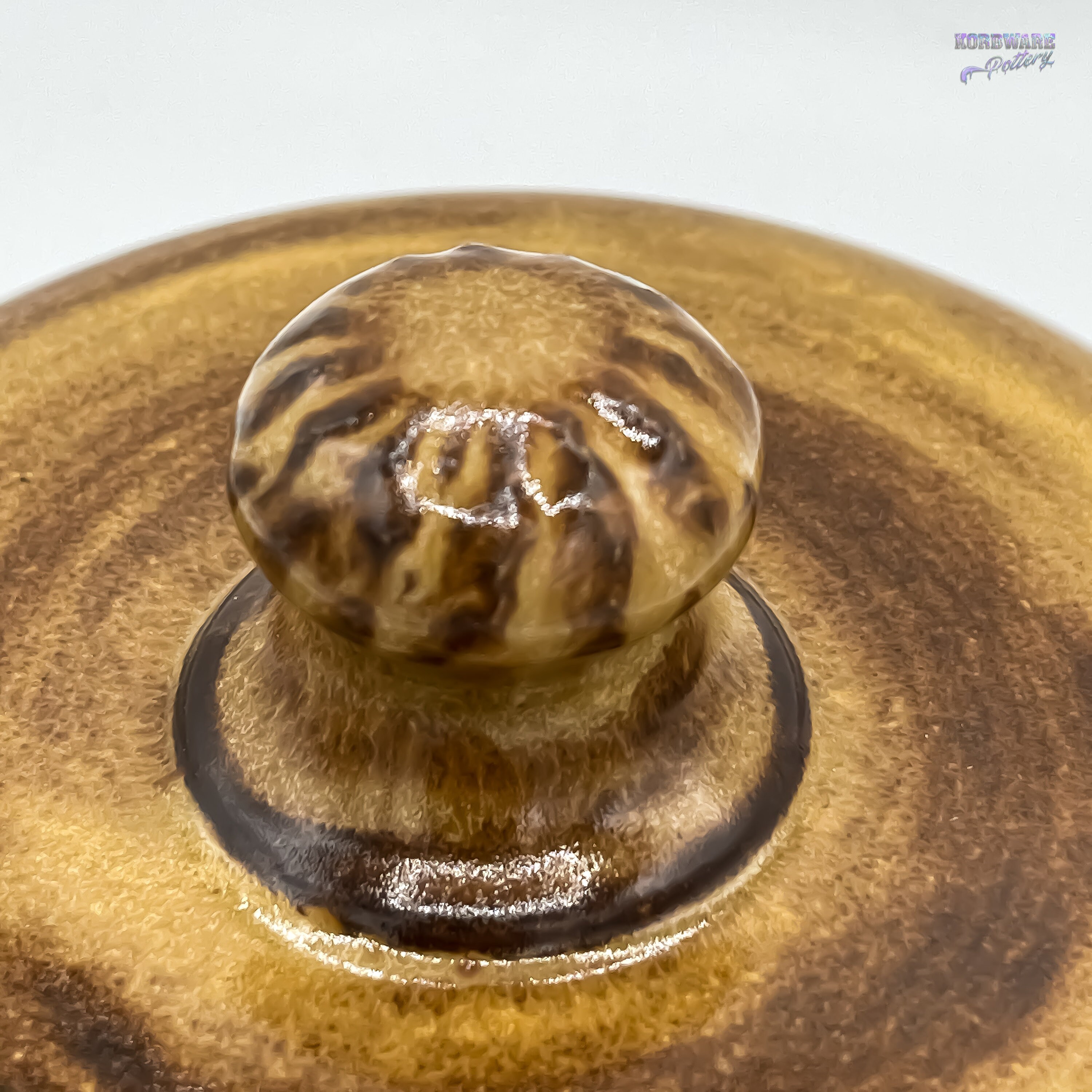 Large Round French Butter Bell Dish Textured Brown Rustic Etsy