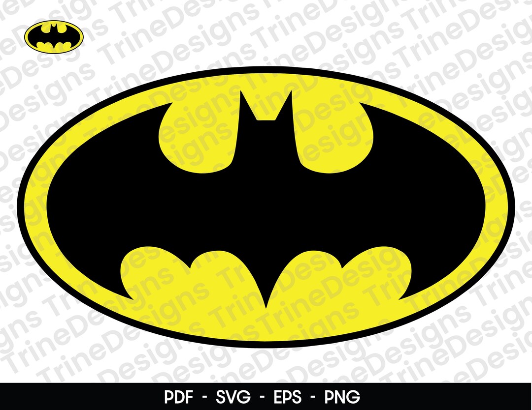 Batman Logo 1989 cricuit Eps Svg Pdf Png - Etsy