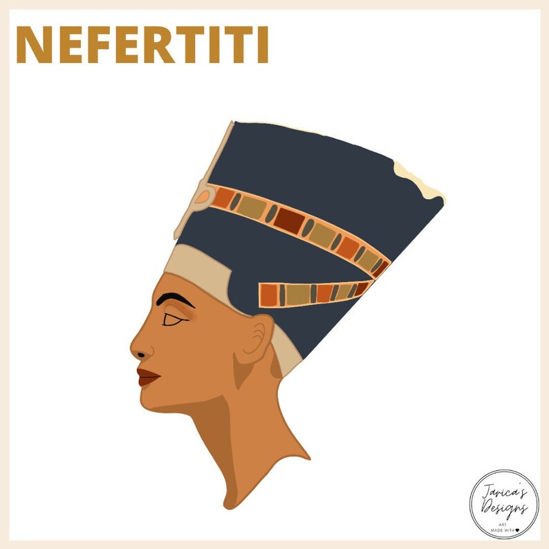 Nefertiti Sticker Queen Famous Women in History Queen of - Etsy