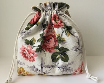 Vintage Fabric Project Bag