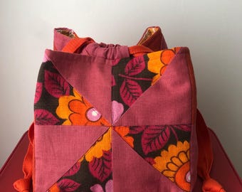 Vintage Fabric Project Bag