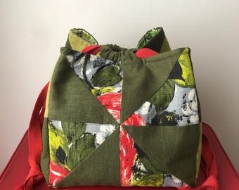 Vintage Fabric Project Bag
