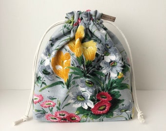 Vintage Fabric Project Bag