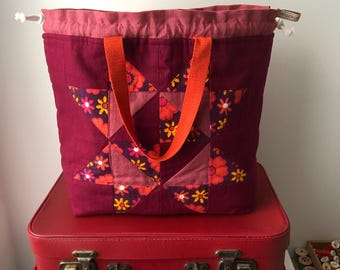 Vintage Fabric Project Bag