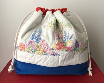 Vintage Fabric Project Bag