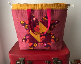 Vintage Fabric Project Bag
