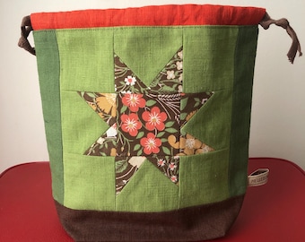 Vintage Fabric Project Bag