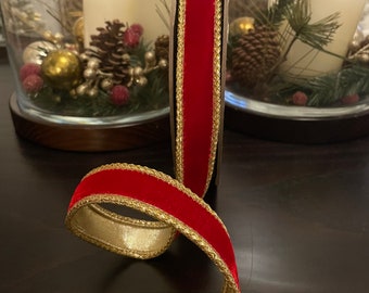 Red Velvet Ribbon - Etsy