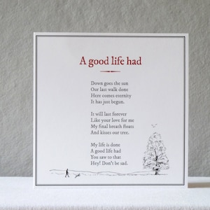 Carte de perte de chien/A Good Life Had
