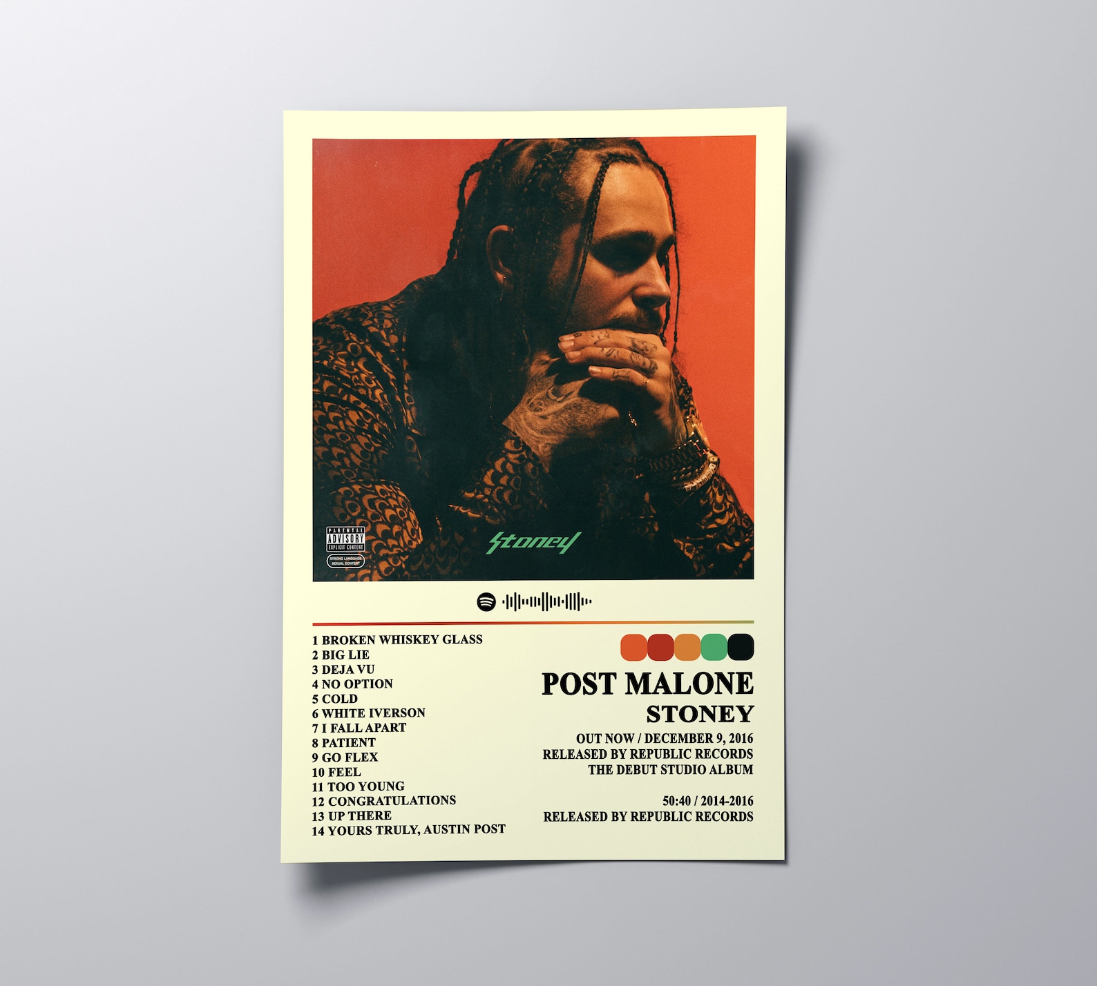 Post Malone Album Poster Album Cover Posters Poster Wall | Etsy