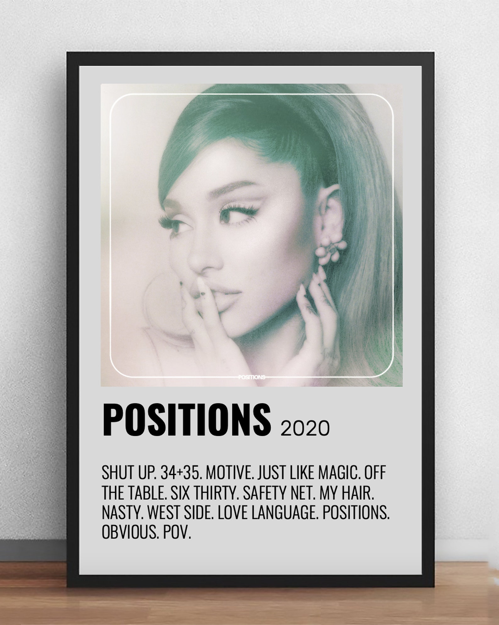 Ariana Grande Album Poster Ariana Polaroid Mini Poster Print | Etsy