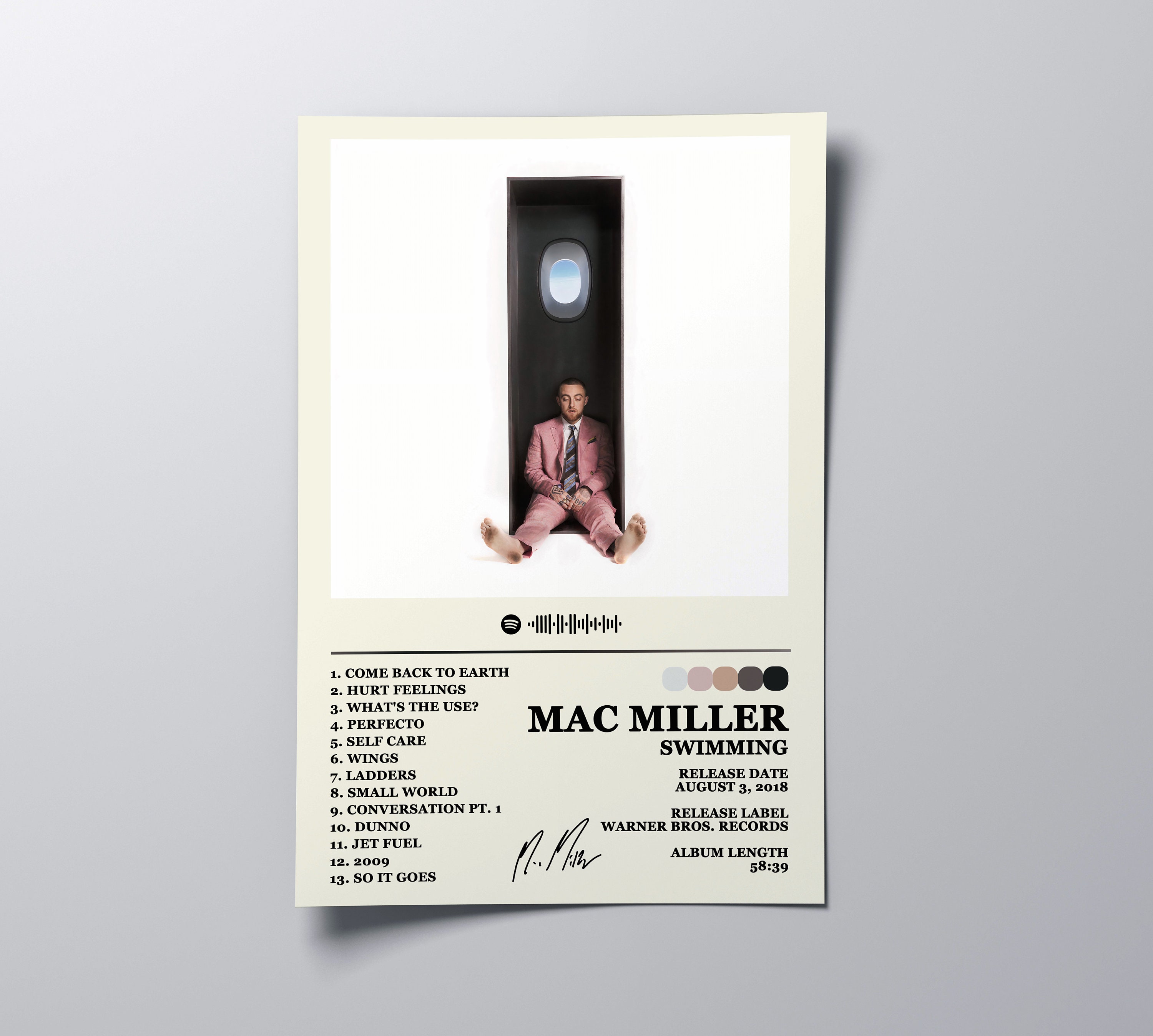 Mac Miller Album Poster Album Cover Posters Poster Wall Etsy