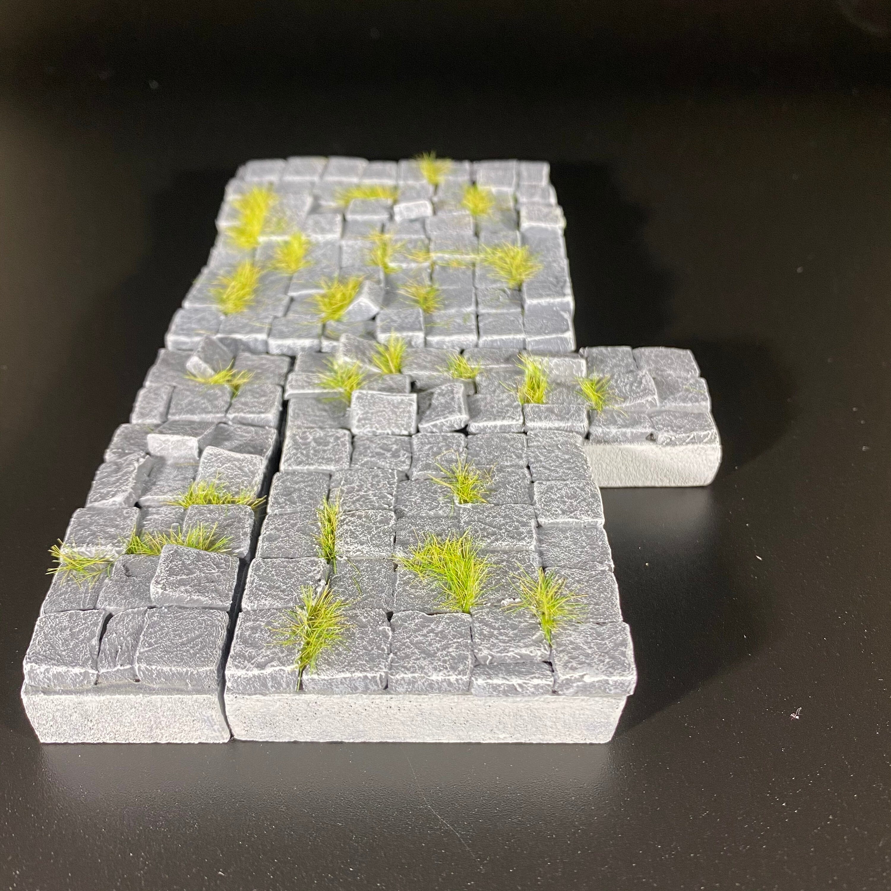 Warhammer DnD tabletop tiles cobblestone set of 4 tiles. Etsy