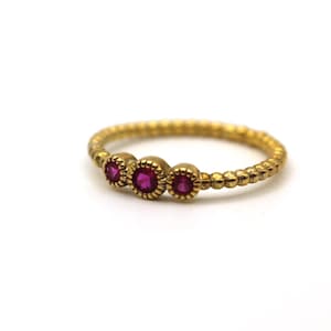 14k antiker Rubinring, natürlicher Rubingoldring, beste Geschenke Ringe, 18k massivem Goldring, 24k Ring, handgemachtes Geschenk, Geschenk für sie, kleiner Goldring