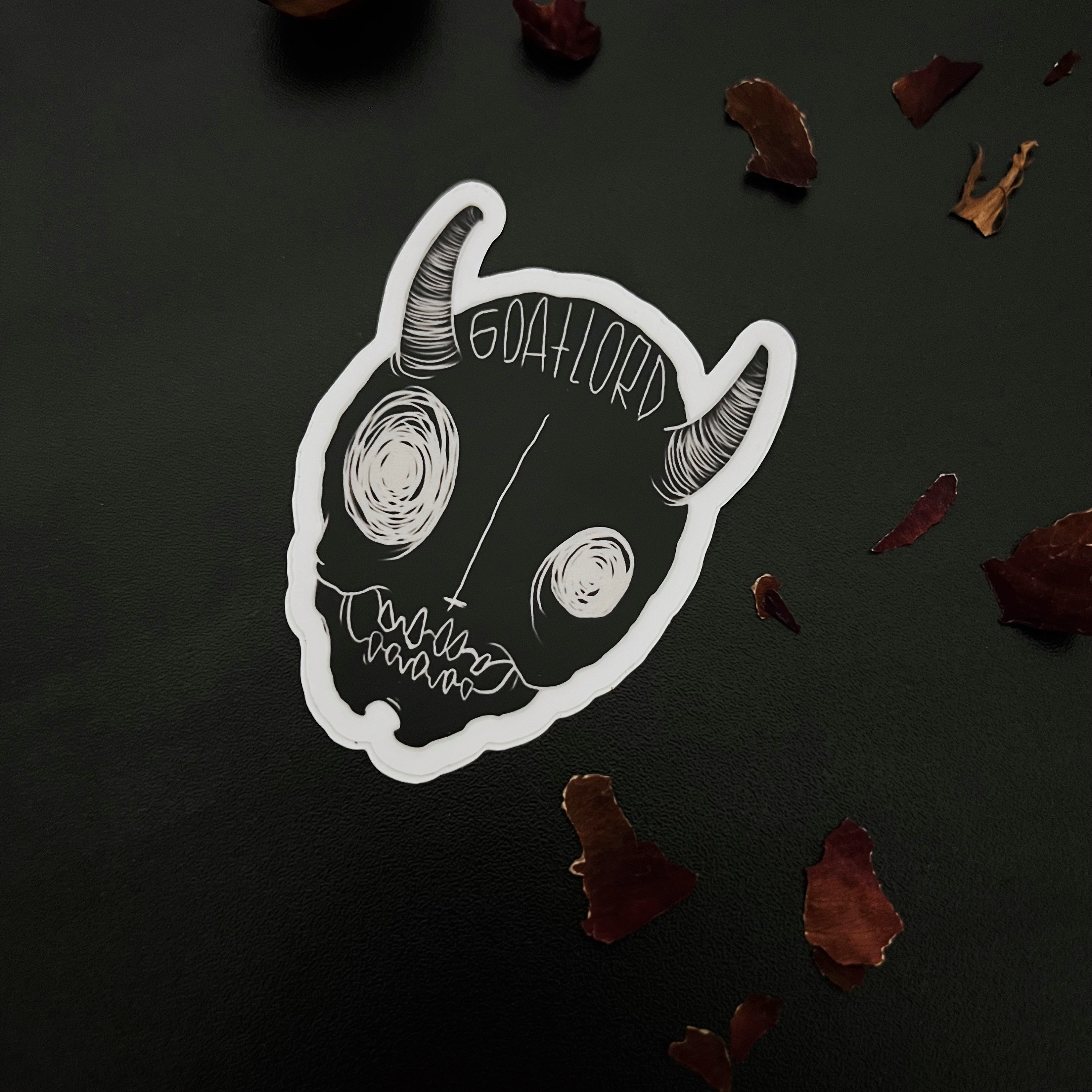 Matte Devil Sticker, Gothic Sticker, Satanic Sticker, Occult Sticker ...