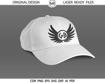 Tribal Wings Monogram Frames SVG 11 Wings frames SVG Dxf Tribal Wings Monogram Frames Silhouette SCAL Cricut Dxf Eps Png - descarga instantánea