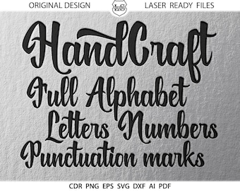 Artigianato lettere moderne svg Calligrafia svg Handwritten svg Font svg Alphabet svg Lettere svg Alfabeto tagliato file, lettere tagliate file, decalcomania
