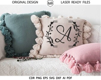 Deco Alphabet SVG  Elegant Monogram SVG Dxf Instant Download Letters Vinyl Iron On Heat Press Transfer Silhouette Cricut Screen Printing