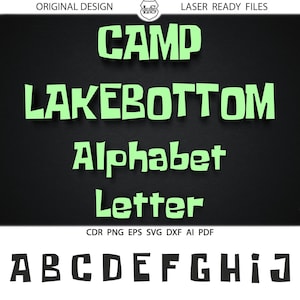 Sponge Alphabet Letters Svg Comic Alphabet DXF Cuttable files Silhouette Cricut files Vinyl Iron On Heat Press Transfer - INSTANT DOWNLOAD