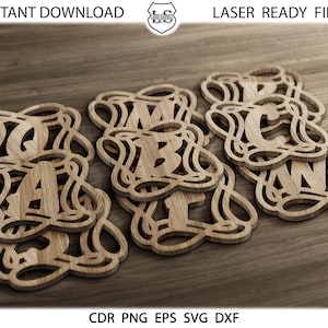 Glowforge Alphabet, Glowforge Letters A-Z SVG,Monogram,Wedding,Alphabet,Letter,Bundle,Font,Cricut,DXF,Cut File,Silhouette,DIY,Cut files