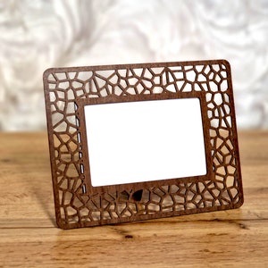 4 Laser cut photo frame svg file Glowforge photo frame svg file Laser cut Photo frame vector template Cricut photo frame dxf file zdjęcie 6