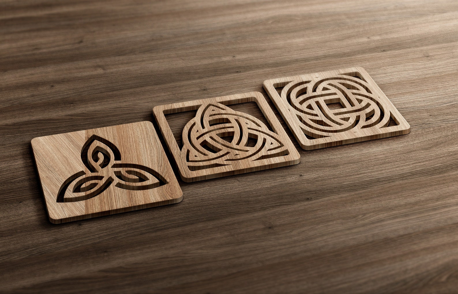 16 Celtic Coasters SVG SVG Celtic Knot Home Decor SVG Etsy