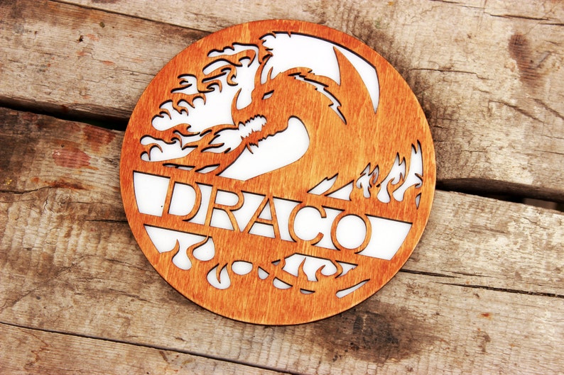 Download Dragon circle Gragon monogram svg glowforgeCircle | Etsy