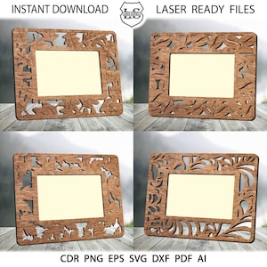4 Custom Photo Frame Svg, Personalized Photo Frame 4x6, Laser Cut Frame, Ornament Photo Frame SVG, Unique Holiday Gift for Idea LASER CUT