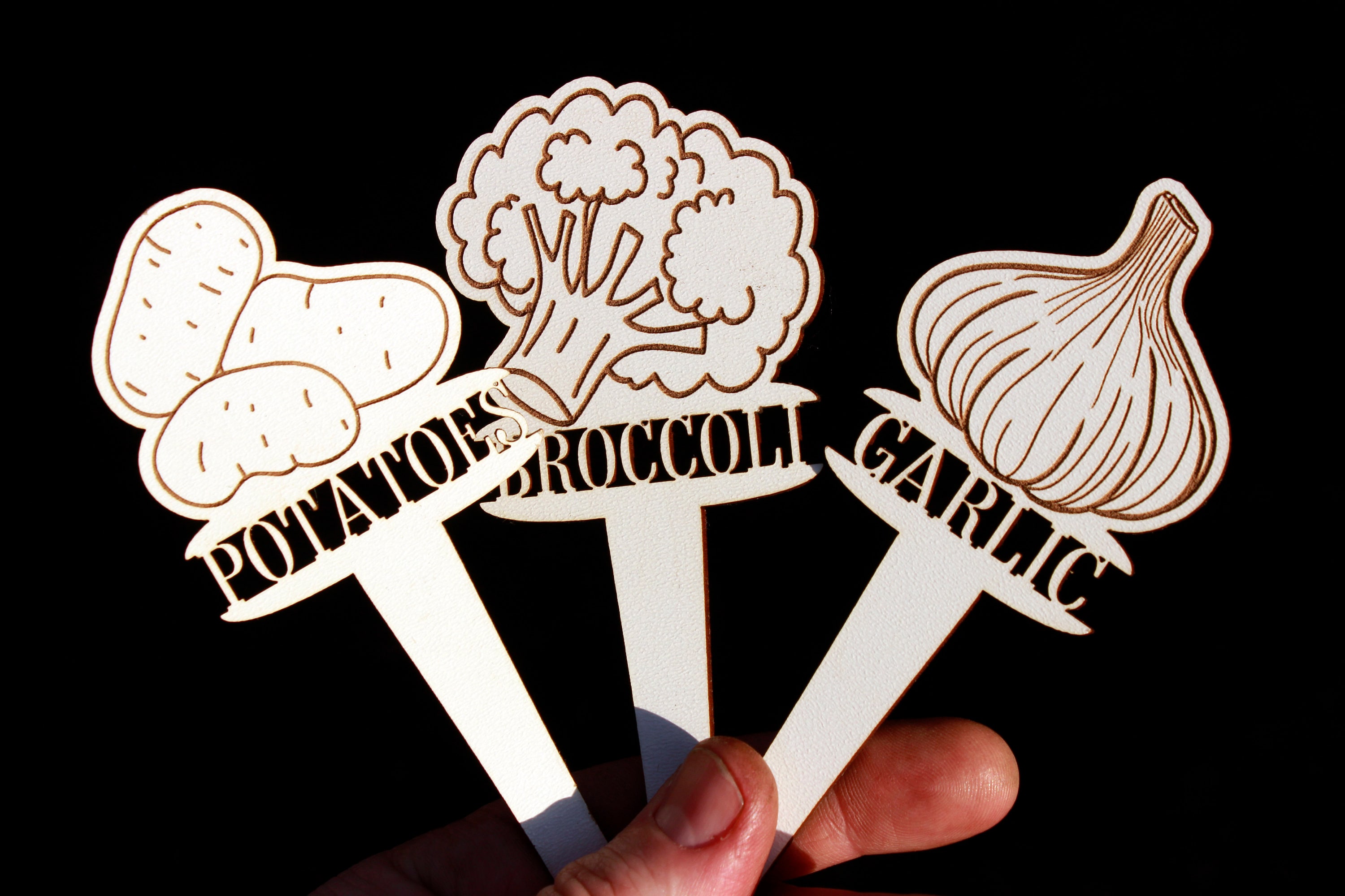Vegetables Garden Stakes SVG Bundle Garden Markers SVG Etsy