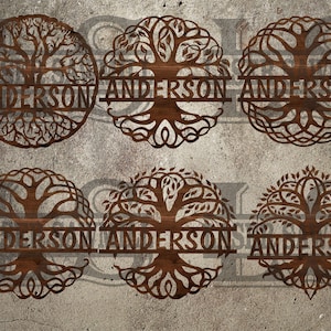 Celtic Tree of Life Monogram Svg Dxf - Celtic tree Glowforge cut files, Digital Download, Laser CNC Cricut, Tree of Life Svg, Monogram Dxf