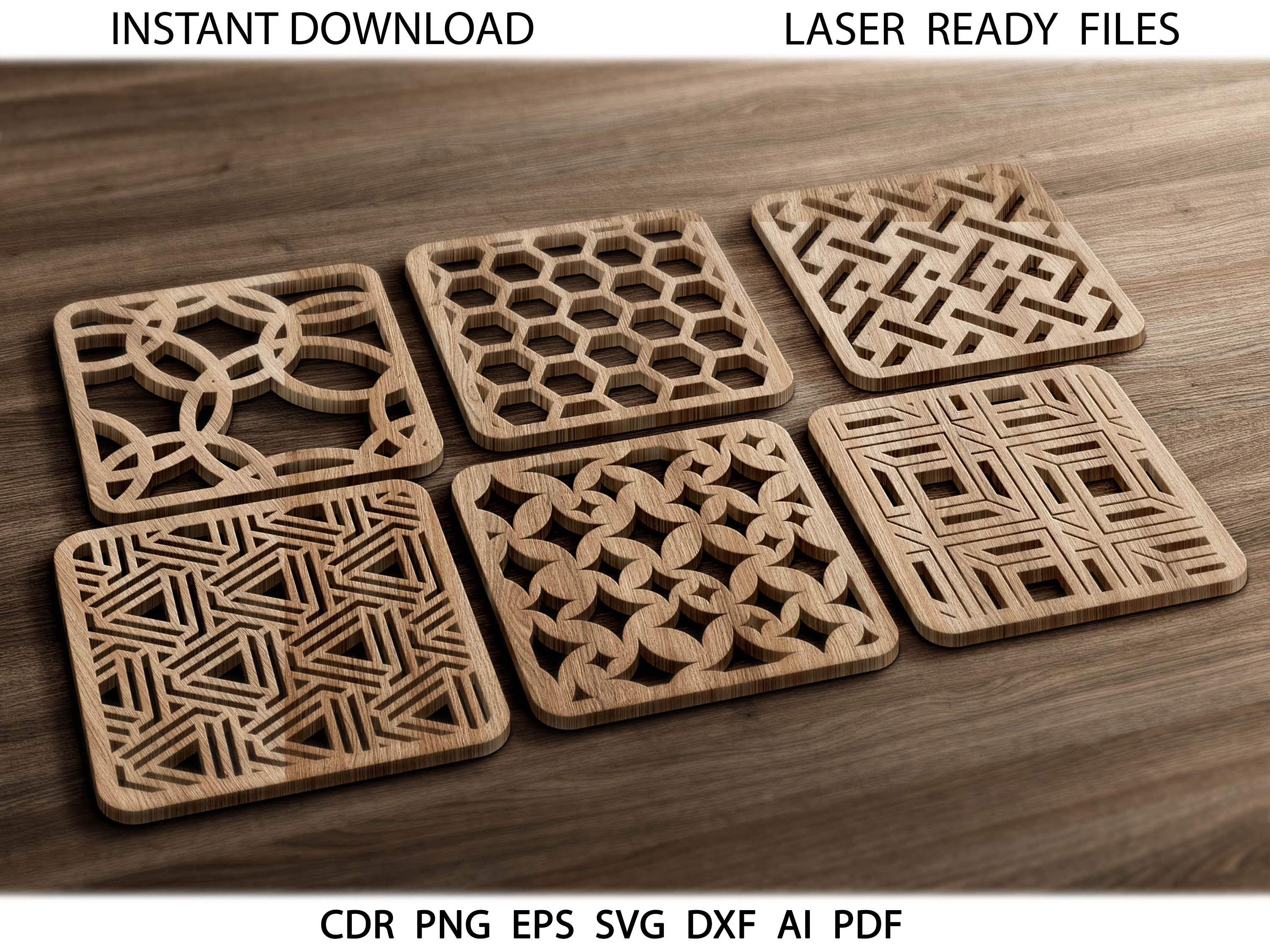 20 Square Costers, Svg Panels Collection, Geometric Mandala, Square ...