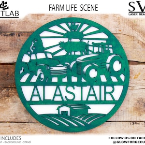 Farm Tractor SVG Cut File / Farm car life SVG / Transportation Cut File / Cricut Design Space / Silhouette Cut Files / Cricut Cut Files