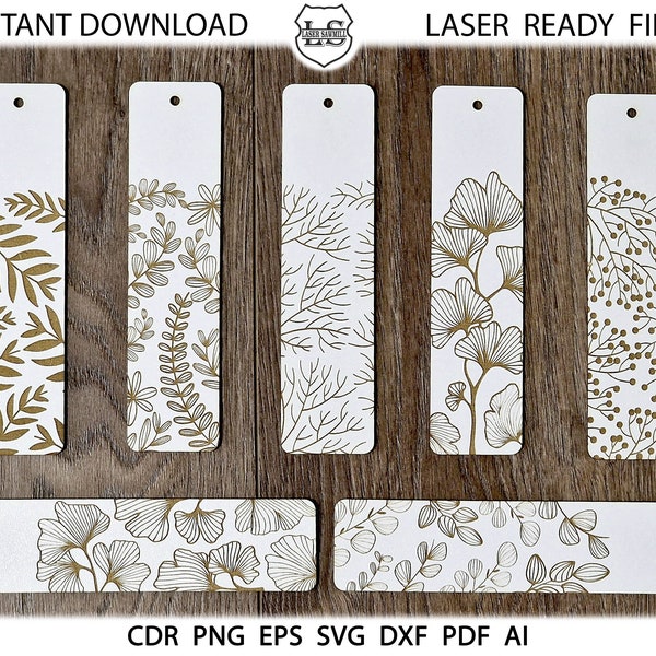 Leaves Bookmarks SVG, Bookmark SVG, Bookmark laser file, Bookmark Glowforge,  Book quotes svg, Glowforge svg, Laser cut file