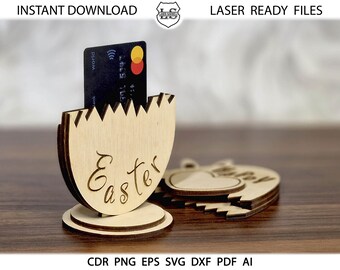 Personalized Gift Card Holder, Glowforge gift card holder, Happy Birthday cake svg Birthday cake Svg Cut Files Glowforge SVG Laser Cut File,