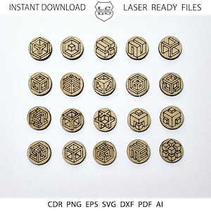 Laser geschnittene abstrakte Ohrringe SVG, Geometrische Ohrringe SVG, Ohrringe Laserschnitt, Ohrstecker svg, Ohrringe Glowforge svg, Glowforge Laserschnitt